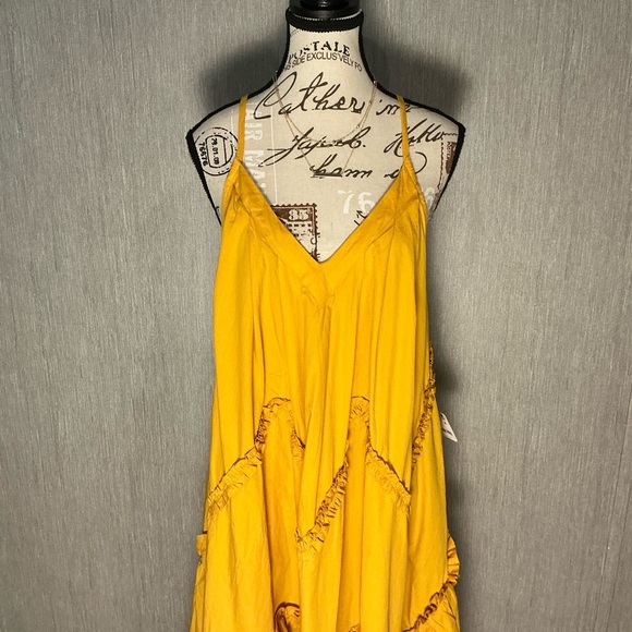 Free People Golden Maxi Dress Size SP - Picture 3 of 12